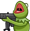 KermitCartoonGun Discord emoji
