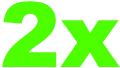 2x
