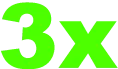 3x