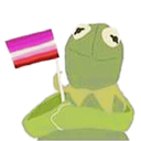 KermitPride_Lesbian Discord emoji