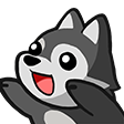 pW_wolfHug Discord emoji