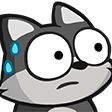 pW_wolfSweat Discord emoji