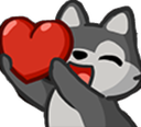 pW_wolfHeart Discord emoji