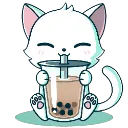 Boba Cat bobacat Discord Emoji
