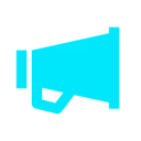 8455discordannouncementsskyblue Discord Emoji