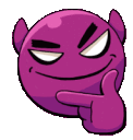 Devil Thinking Discord Emoji