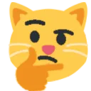 8611thinkingcat Discord Emoji