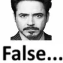 false