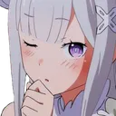 Emilia Think Discord Emoji