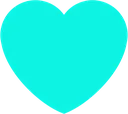 Cyan Heart Discord Emoji