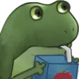 Frog Sip frog_sip Discord Emoji