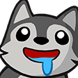 wolf_gasm custom emote from Trophy's Paradise