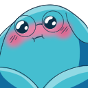 HB_BlushingBlue Discord emoji