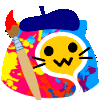 blobcatpaint Discord Emoji