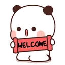 Panda Welcome Discord Emoji