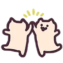 eveOneCat_highFive