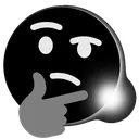 thinking_bw Discord Emoji