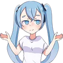 MikuShrugh Discord Emoji