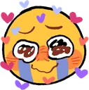 c_yellowa_love_cry Discord Emoji