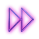 neontumblrtranslucentpurplearrow Discord Emoji