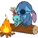 stitchSadCampfire Discord Emoji
