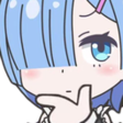 rezeroREM_think Discord emoji