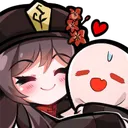 Hu Tao Hug Discord Emoji