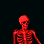SkeletonFlashRed Discord Emoji