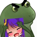 FrogEiBlush Discord Emoji