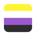 LGBTPrideFlagNonBinary Discord emoji