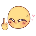 cute_middle_finger Discord emoji