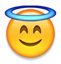 62angelblushingsmileemojipng