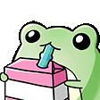 AP2USwetzFrogDrink Discord emoji