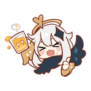 paimon_cheers Discord Emoji from Ga[y]ming House