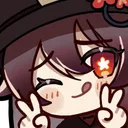 Hu Tao Wink HuTaoWink Discord Emoji