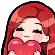 Red Hair Brown Eyes Light Love 1 Discord Emoji