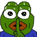 Pepe Shush Discord Emoji