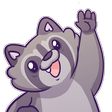 ZP2URaccoonwavehi Discord emoji