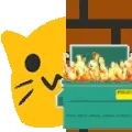 blobcat_dumpster_fire