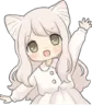NekoWaveHi Discord Emoji