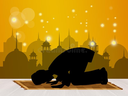 illustrationislamicmanprayingisl