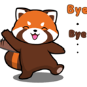 C_redpanda_bye Discord emoji