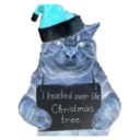 tiredchristmascat