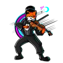 ACStickers_0010_Foxwithviolin3 Discord Emoji