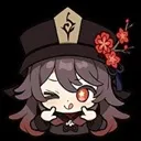 Hu Tao Wink HuTaoWink Discord Emoji