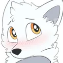 Arctic Fox Blush Discord Emoji