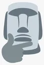 thinkingmoyai Discord Emoji