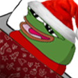 SantaSleepingPeepo Discord emoji