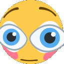 Blushlook animated GIF emoji from FriendZone | Make Friends ⋅ Fun Chill Active Chat ⋅ VC Social Gaming ⋅ Memes ⋅ Nitro Emojis ⋅ Anime