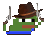 Pepe Cowboy Discord Emoji